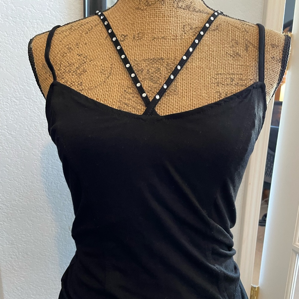 BKE Red sequin tank top